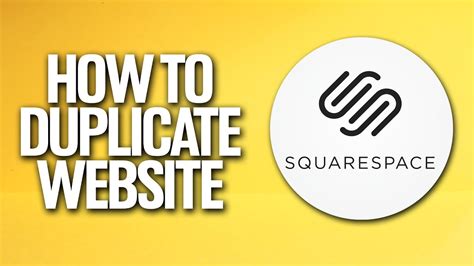 squarespace duplicate website